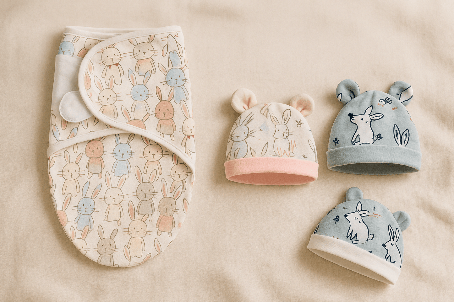 Couverture Bébé – Couverture d’Emmaillotage Baby shower - Petite Plume & Moi