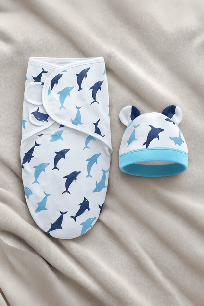 Couverture Bébé – Couverture d’Emmaillotage Baby shower - Petite Plume & Moi