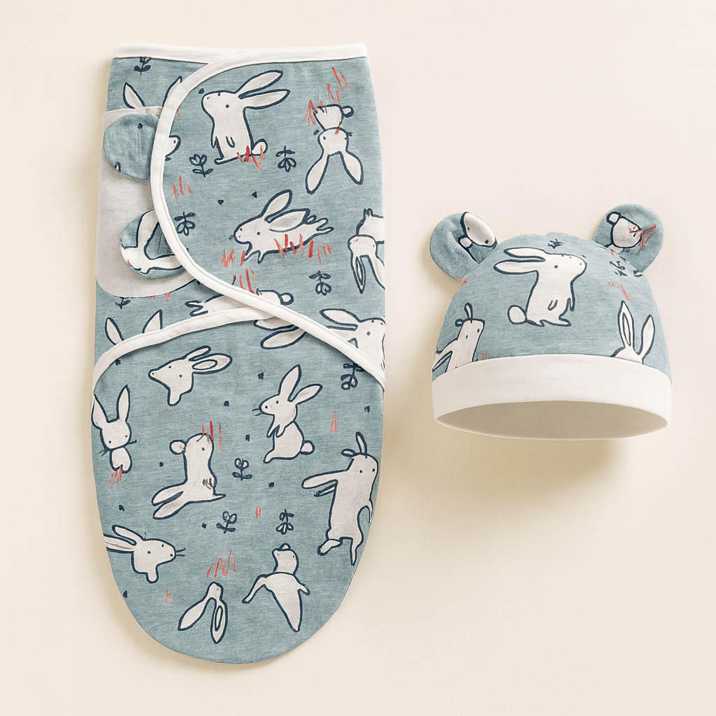 Couverture Bébé – Couverture d’Emmaillotage Baby shower - Petite Plume & Moi